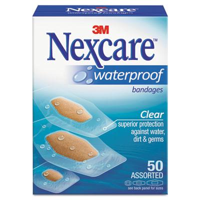 View larger image of Waterproof, Clear Bandages, Assorted Sizes, 50/Box