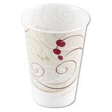 Symphony Design Wax-Coated Paper Cold Cups, ProPlanet Seal, 7 oz, Beige/White, 100/Sleeve, 20 Sleeves/Carton