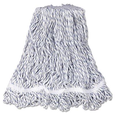 View larger image of Web Foot Finish Mop, White, Med, Cotton/Synthetic, 1". White Headband, 6/Carton