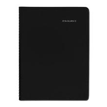 DayMinder Weekly Appointment Book, Vertical-Column Format, 11 x 8, Black Cover, 12-Month (Jan to Dec): 2024