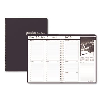 View larger image of Black-on-White Photo Weekly Appointment Book, Landscapes Photography, 11 x 8.5, Black Cover, 12-Month (Jan to Dec): 2024