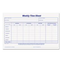 Weekly Time Sheets, One-Part (No Copies), 8.5 x 5.5, 50 Forms/Pad, 2 Pads/Pack