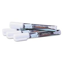 Wet Erase Markers, Medium Chisel Tip, White, 4/Pack
