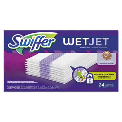 View larger image of WetJet System Refill Cloths, 11.3" x 5.4", White, 24/Box, 4/Carton