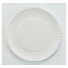 White Paper Plates, 6" dia, 100/Pack, 10 Packs/Carton