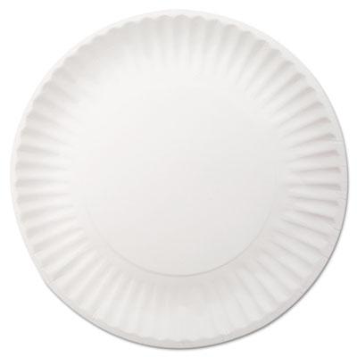 View larger image of White Paper Plates, 9" dia, 250/Pack, 4 Packs/Carton