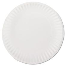 White Paper Plates, 9" Diameter, 100/Bag