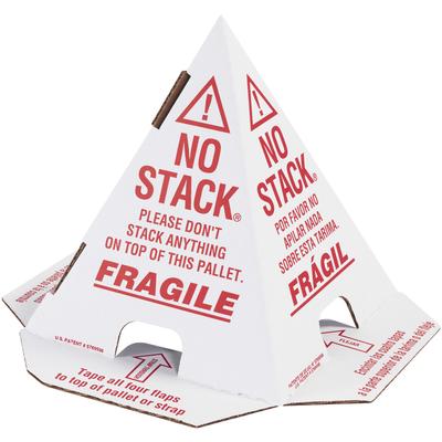 View larger image of White with Red Print Pallet Cones - English, French & Spanish