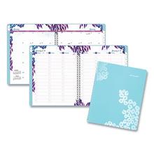 Wild Washes Weekly/Monthly Planner, Wild Washes Flora/Fauna Artwork, 11 x 8.5, Blue Cover, 13-Month (Jan to Jan): 2024-2025