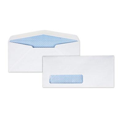 View larger image of Security Tint Window Envelope, #10, Bankers Flap, Gummed Closure, 4.13 x 9.5, White, 500/Box