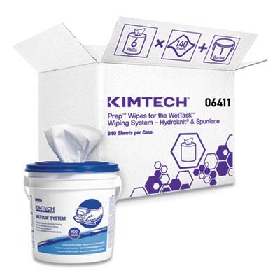 View larger image of Critical Clean Wipers for Bleach, Disinfectants, Sanitizers WetTask Customizable Wet Wiping System, w/Bucket, 140/Roll, 6/CT