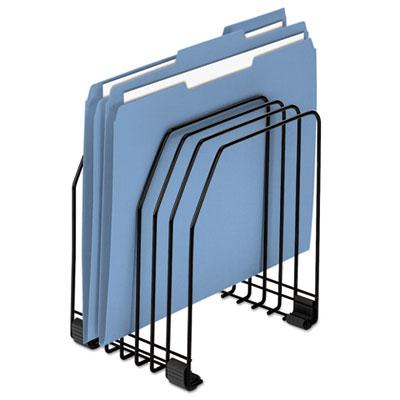 View larger image of Wire Organizer, 7 Sections, Letter to Legal Size Files, 7.38" x 5.88" x 8.25", Black
