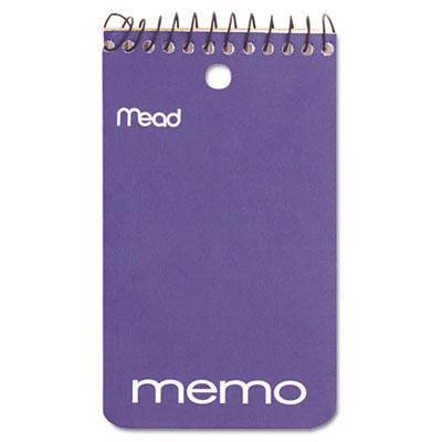 View larger image of Wirebound Memo Pad With Wall-Hanger Eyelet, Medium/college Rule, Randomly Assorted Cover Colors, 60 White 3 X 5 Sheets