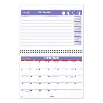 View larger image of Wirebound Monthly Desk/wall Calendar, 11 X 8, White Sheets, 16-Month (sept To Dec): 2021 To 2022