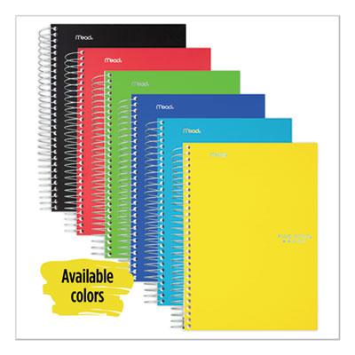 View larger image of Wirebound Notebook with Two Pockets, 2-Subject, Medium/College Rule, Randomly Assorted Cover Color, (100) 9.5 x 6 Sheets