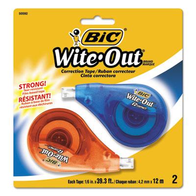 View larger image of Wite-Out EZ Correct Correction Tape, Non-Refillable, Randomly Assorted Applicator Colors, 0.17" x 472", 2/Pack