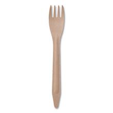 Wood Cutlery, Fork, Natural, 500/Carton