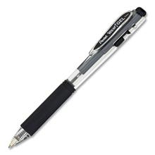 WOW! Retractable Gel Pen, Medium 0.7 mm, Black Ink, Clear/Black Barrel, Dozen