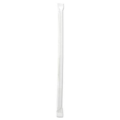 View larger image of Wrapped Jumbo Straws, 7 3/4", Clear, 12000/Carton