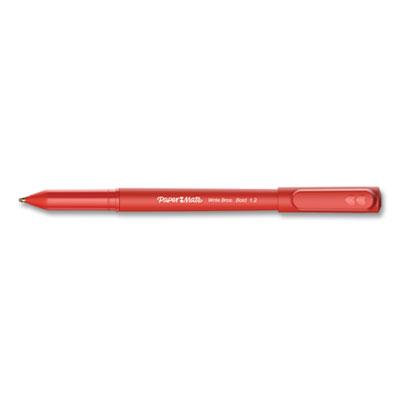 View larger image of Write Bros. Ballpoint Pen, Bold 1.2 mm, Red Ink/Barrel, Dozen