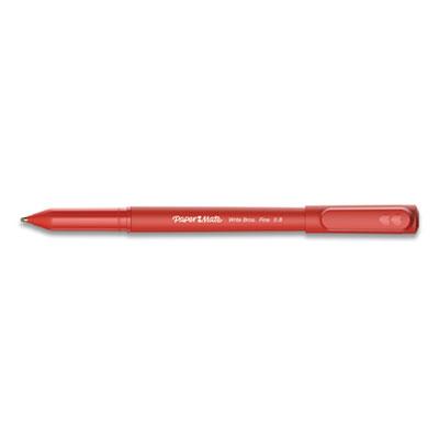 View larger image of Write Bros. Ballpoint Pen, Fine 0.8 mm, Red Ink/Barrel, Dozen