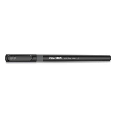 View larger image of Write Bros. Grip Ballpoint Pen, Medium, 1 mm, Black Ink/Barrel, Dozen