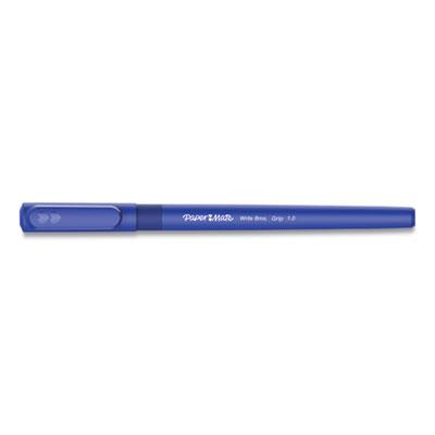 View larger image of Write Bros. Grip Ballpoint Pen, Medium, 1 mm, Blue Ink/Barrel, Dozen