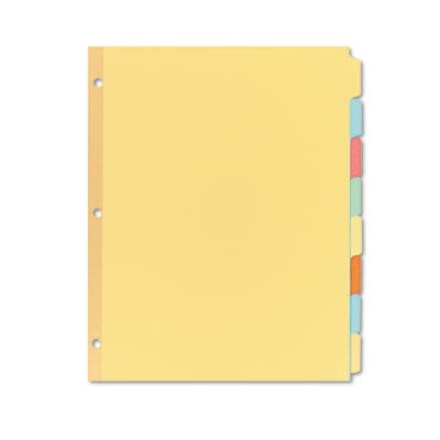 View larger image of Write and Erase Plain-Tab Paper Dividers, 8-Tab, 11 x 8.5, Multicolor, 24 Sets