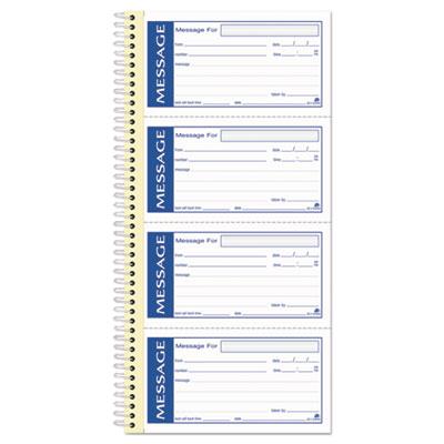View larger image of Write 'n Stick Phone Message Book, Two-Part Carbonless, 4.75 x 2.75, 4 Forms/Sheet, 200 Forms Total