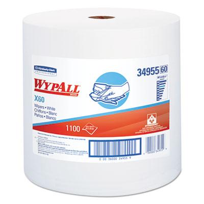 View larger image of General Clean X60 Cloths, Jumbo Roll, 12.2 x 12.4, White, 1,100/Roll