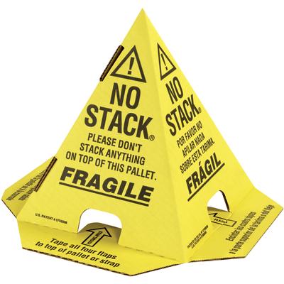 View larger image of Yellow with Black Print Pallet Cones - English, French & Spanish
