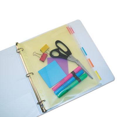 View larger image of Zip-All Ring Binder Pocket, 8.5 x 11, Clear