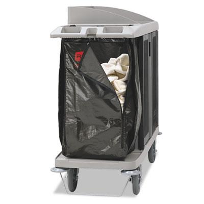 View larger image of Zippered Vinyl Cleaning Cart Bag, 25 gal, 17" x 33", Brown